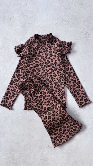 بلوز شلوار کبریتی پلنگی