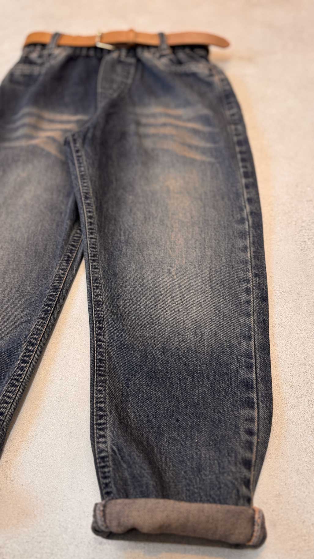 شلوار جین مام آبی تیره کد 529 - Image 3