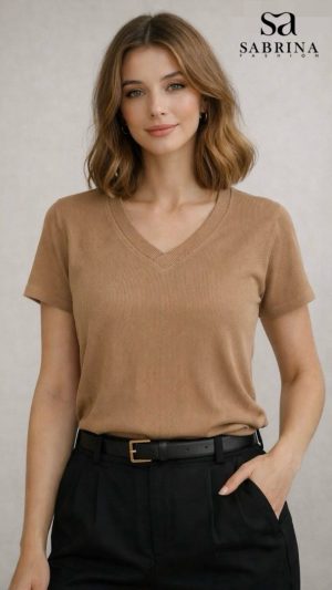 تیشرت یقه هفت کبریتی